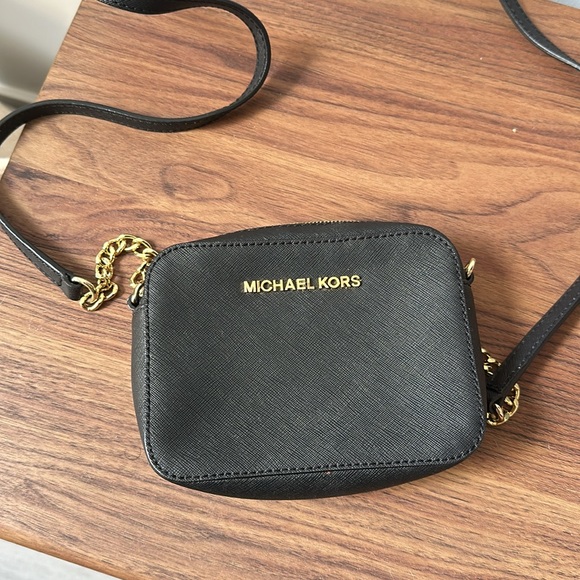 Black Leather Michael Kors Crossbody Bag Small - Picture 6 of 6